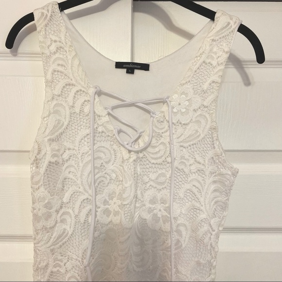 White Lace Dress - Picture 2 of 3